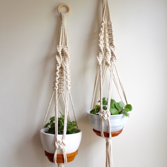 Macrame Plant Hangers - Picture 3 of 7